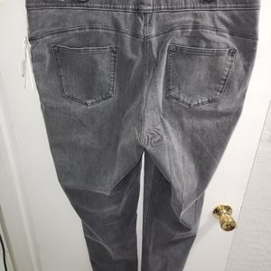 Slim Factor Stretch Ankle by Investments Plus, Grey Denim NWT 1X.